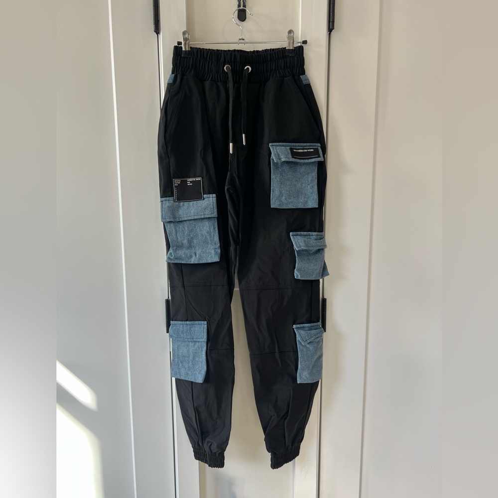 Maniere De Voir | Denim Cargo Pants
